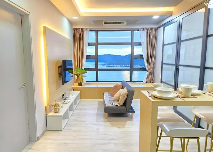 Jesselton Quay Sea View 2Br 4Pax Lv28